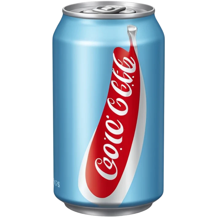 Light blue coca cola can emoji