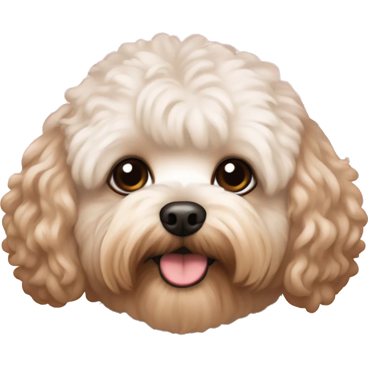 Aesthetic Maltipoo brown  emoji