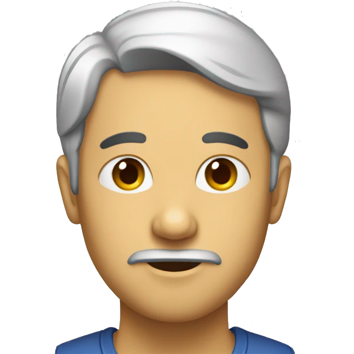 persoa pensando o preguntando emoji