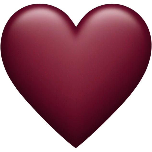 burgundy heart emoji