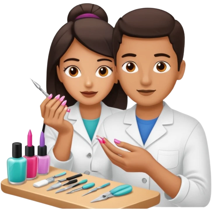 Nail master doing work emoji