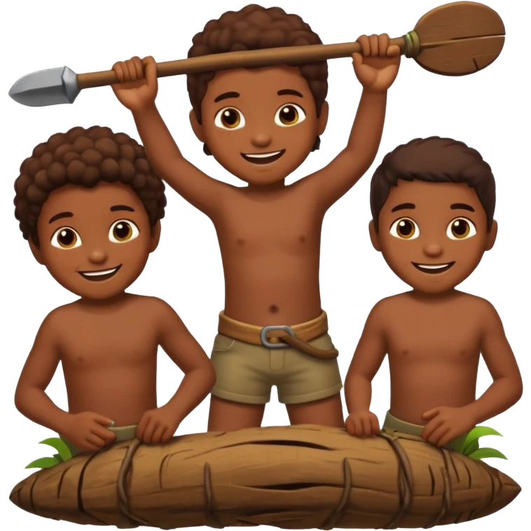 Bushman children joy emoji