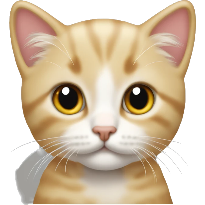 cute kitten posing like frank ocean on blond emoji