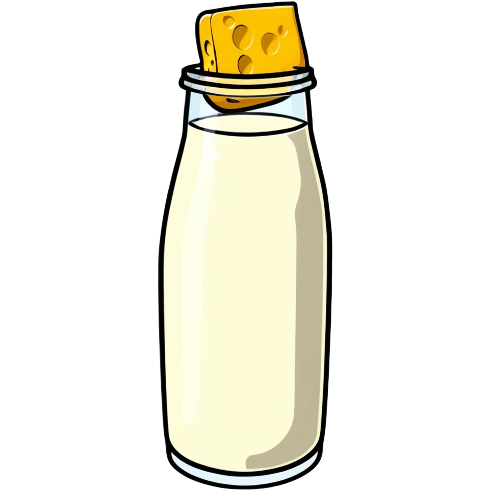 milk and cheese emoji