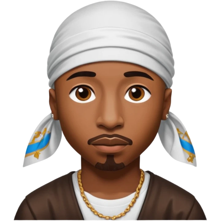 2Pac only face and durage emoji