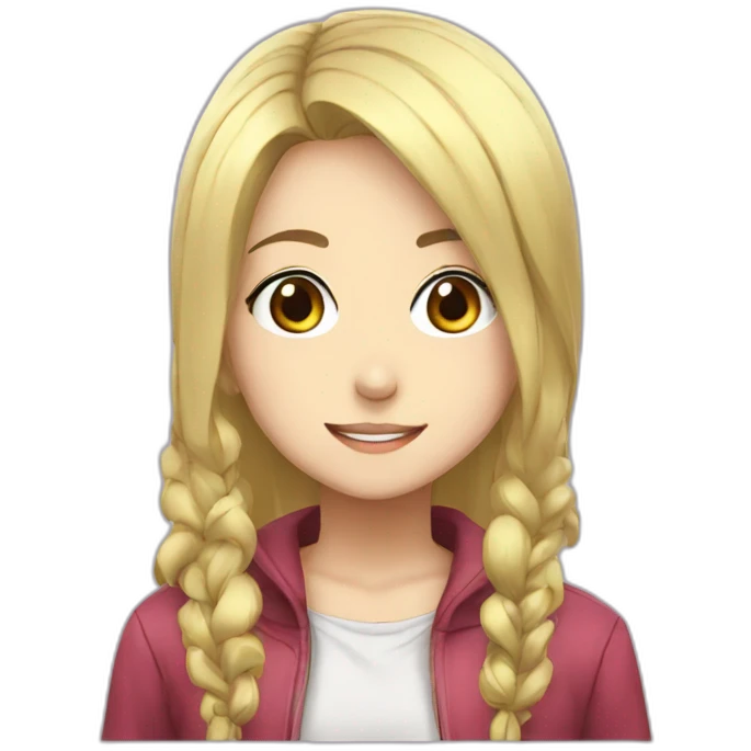 Anime girl emoji