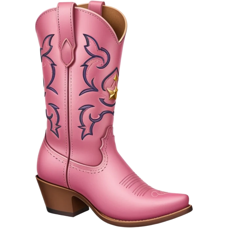 pink cowboy boot emoji