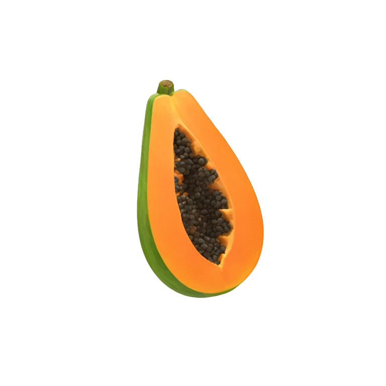 Papaya emoji
