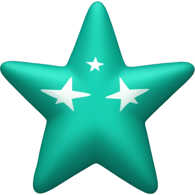 Teal star emoji