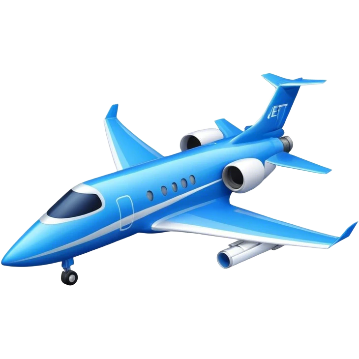 blue jet emoji