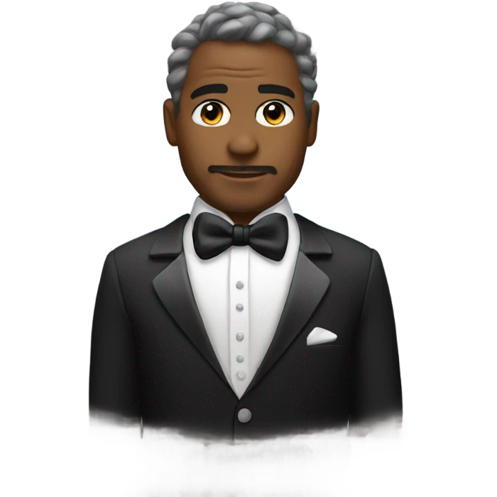 Serenity in a tuxedo  emoji