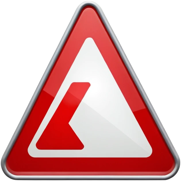 traffic sign tringle emoji