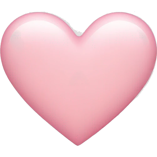 Light pink heart emoji