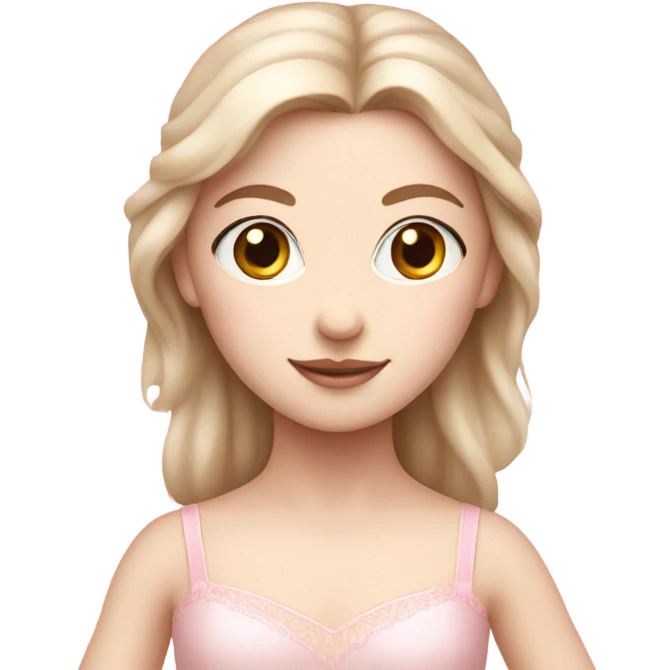 soft pink ballerina with fair skin  emoji