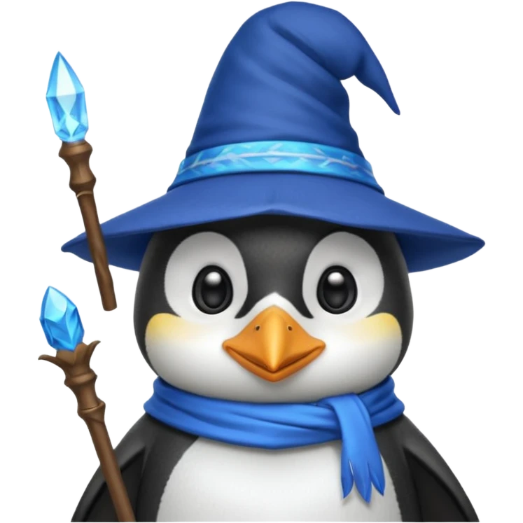 Penguin Wizard emoji