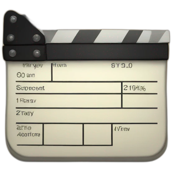 Clap board emoji
