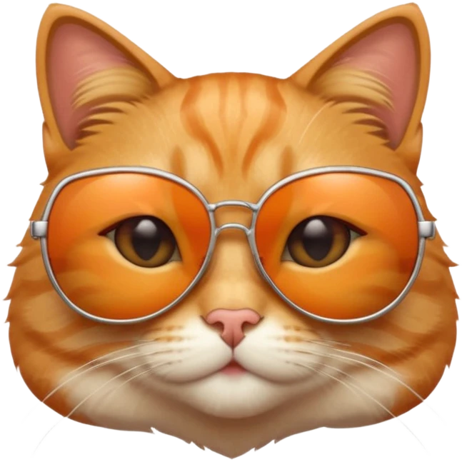 Cat wearing sunglasses emoji