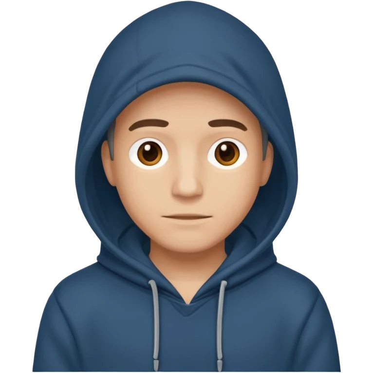 Man with hoodie emoji