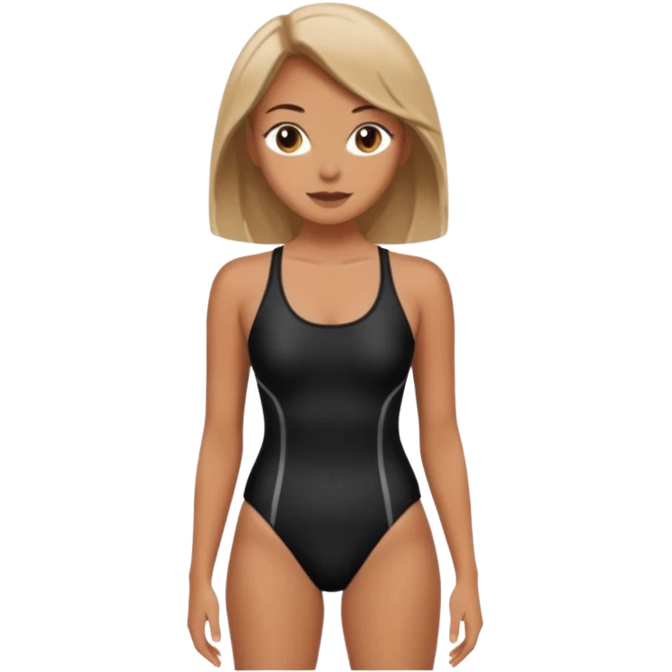 femme maillot de bain 2 pièce noir   emoji