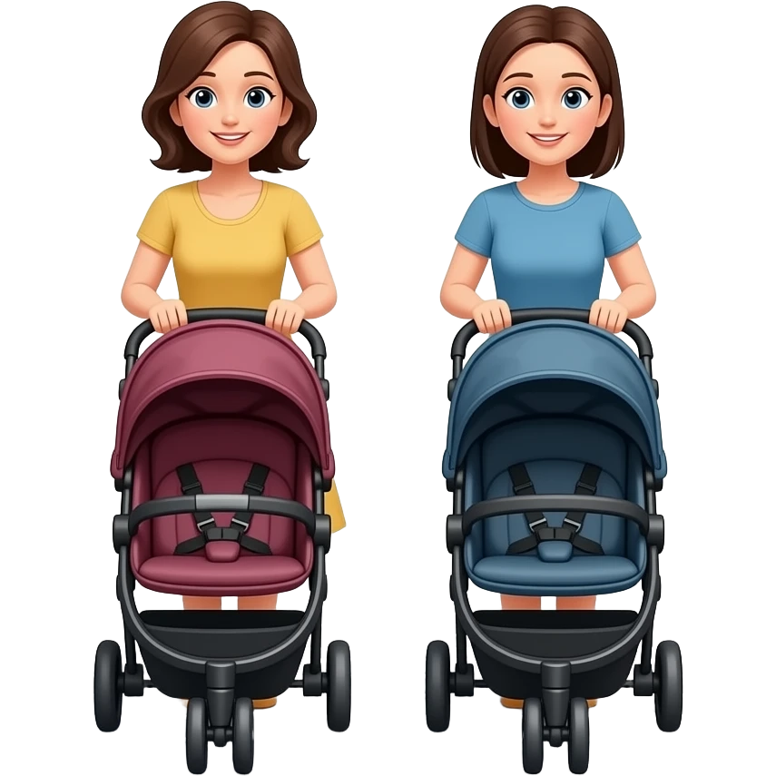 mothers pushing strollers emoji