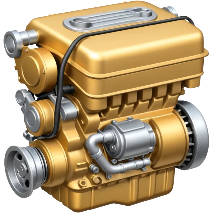 minimalistic car engine emoji