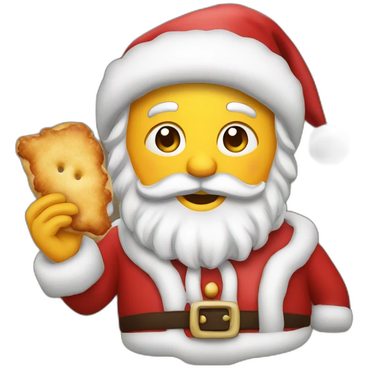 santa-holding-viennese-schnitzel emoji