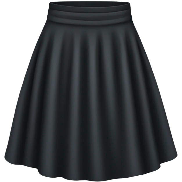Black skirt emoji