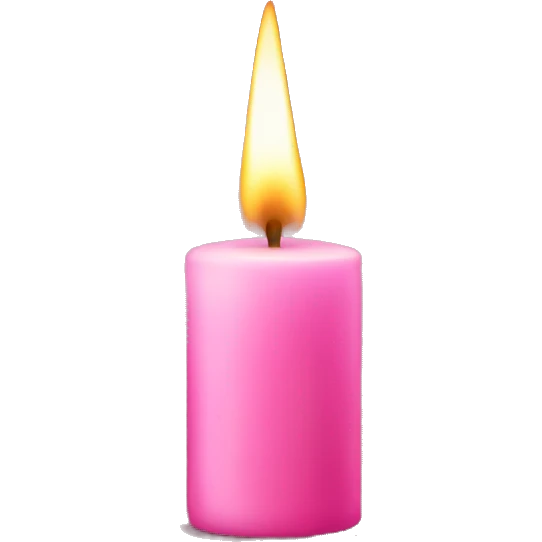 Pink candle  emoji