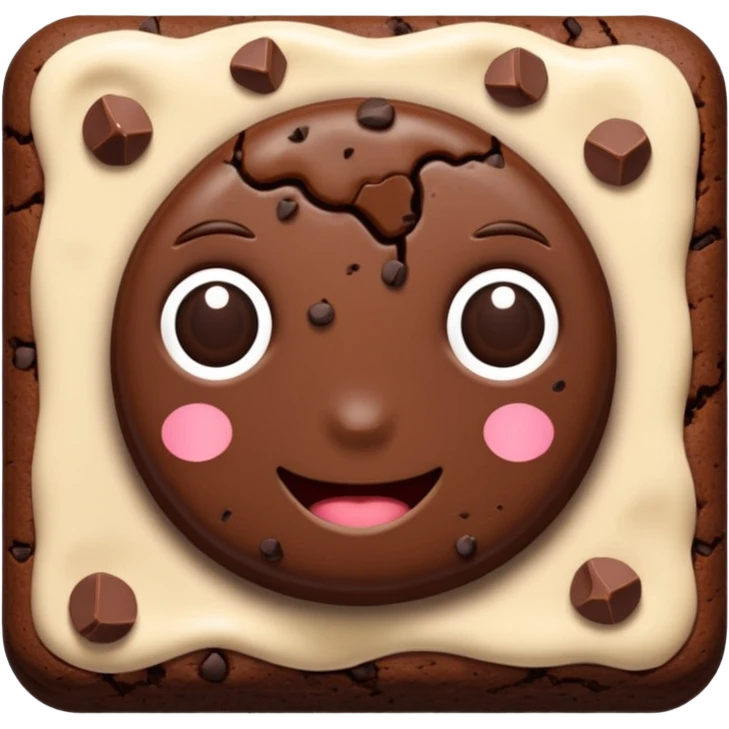 Brownie emoji