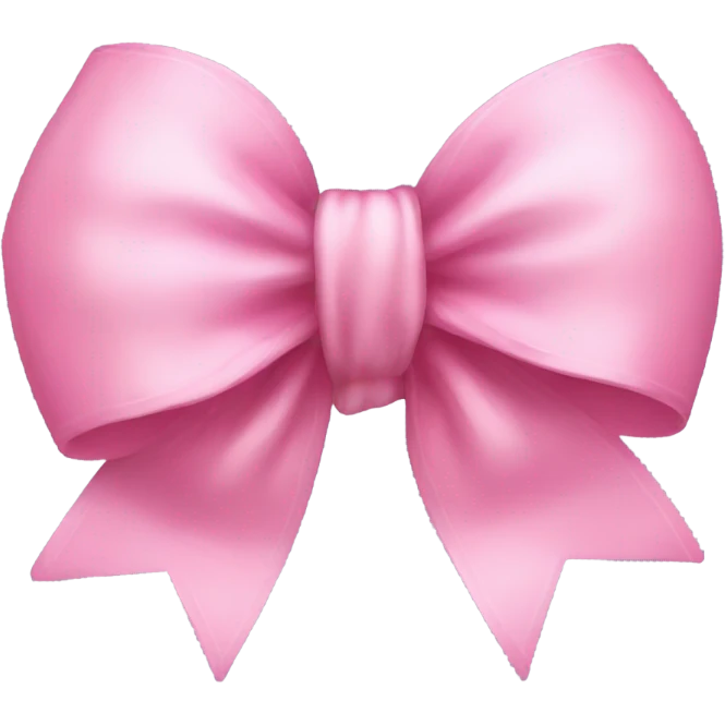 Cute pink bow emoji