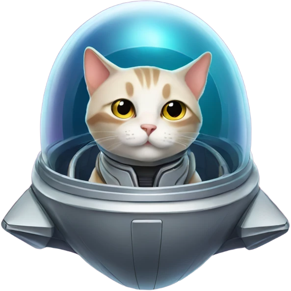 Cat in a spaceship  emoji