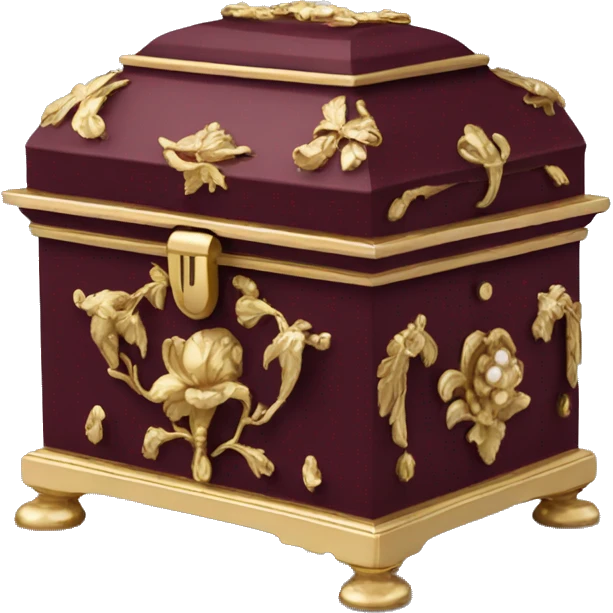 Regency jewelry box maroon color  emoji
