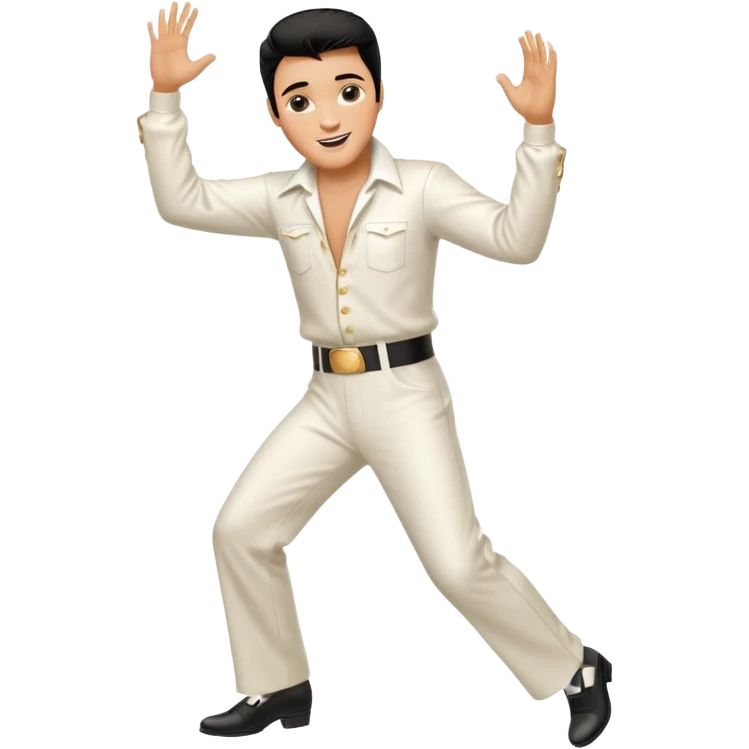 Young Elvis presley dancing emoji
