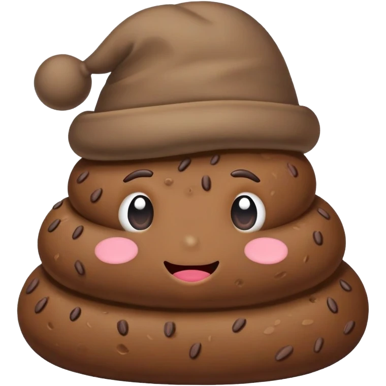 Poop with a hat on emoji