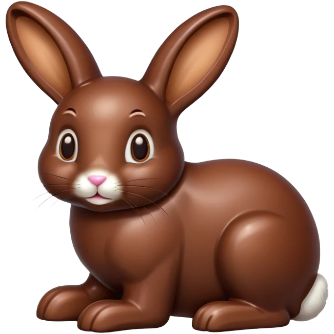 Chocolate bunny emoji
