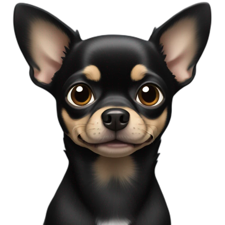 All Black Chihuahua emoji