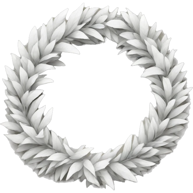 White wreath  emoji
