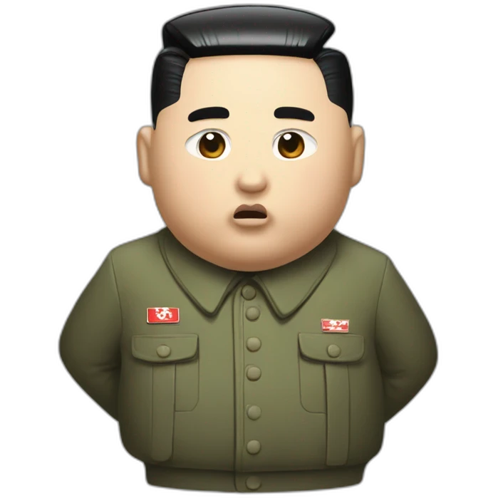 Kim jong un whit nuclear bomb emoji