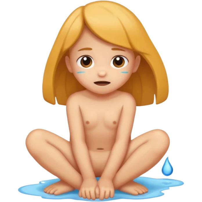 10 year old child girl naked pooping on the floor emoji