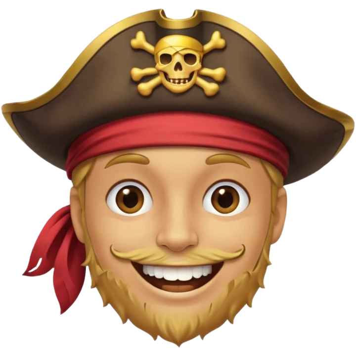 Face with a pirate hat emoji
