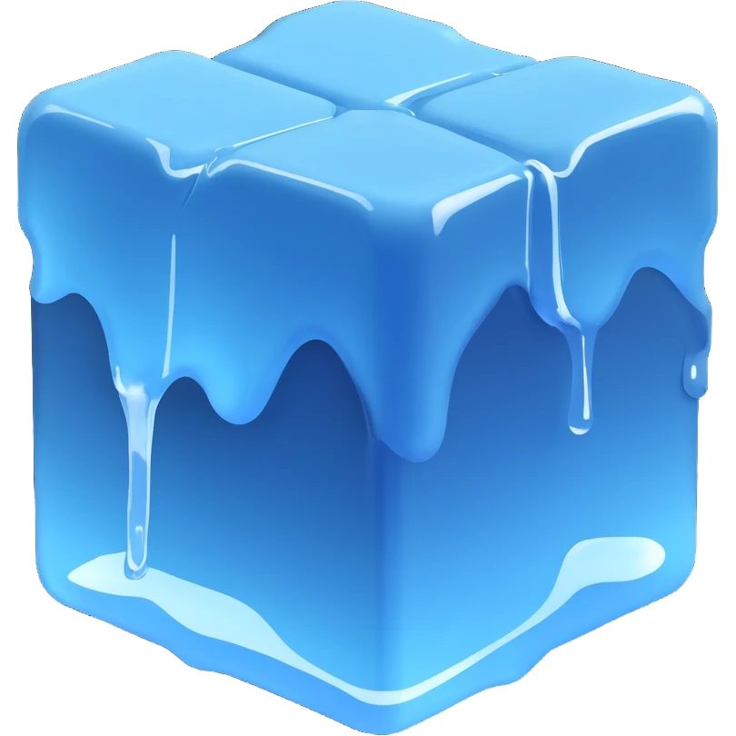 melted ice cube emoji
