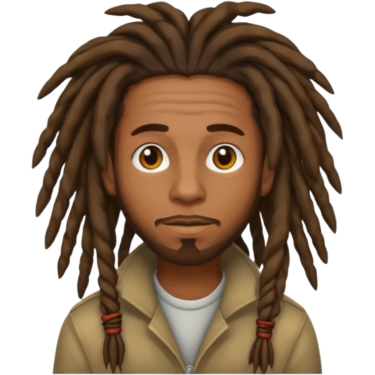 Man with dreadlock emoji