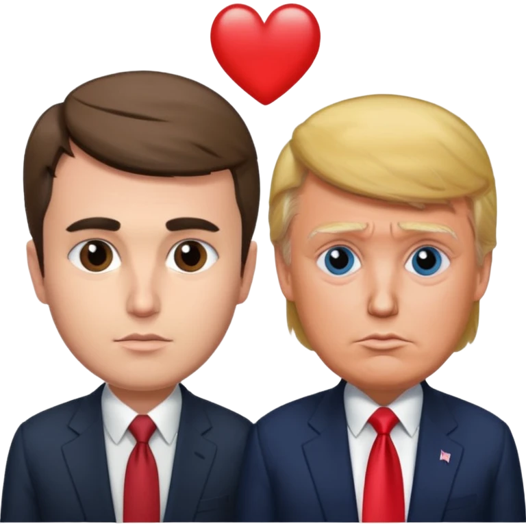 Charlie Kirk and Trump emoji
