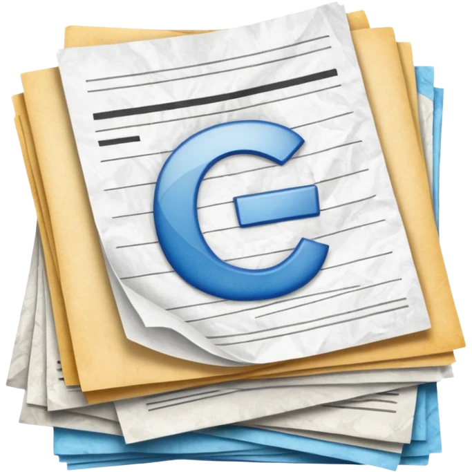 mac os mixed papers skeuomorphic emoji