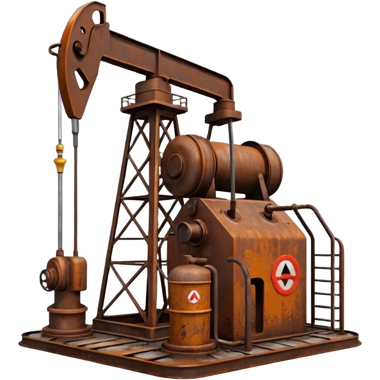 oil pumping station steel  emoji