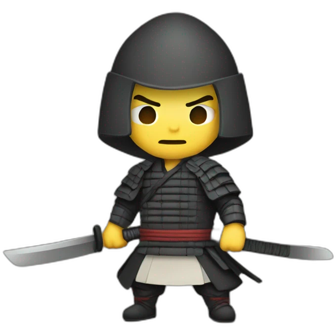Samourai slashing money emoji