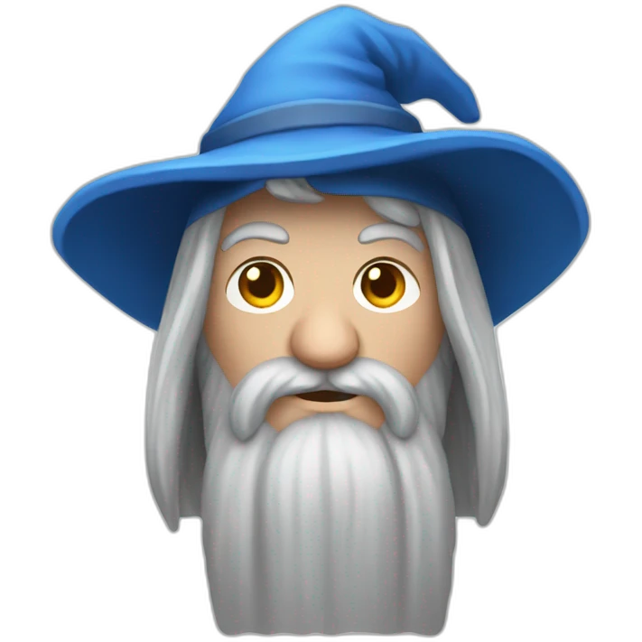 Gandalf with a blue hat emoji