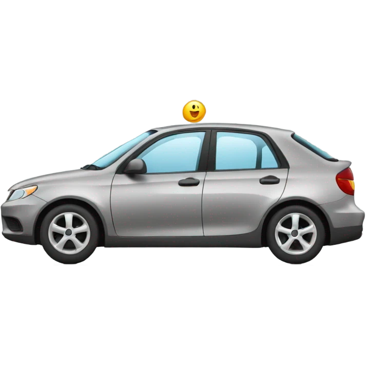 car driving on the road emoji