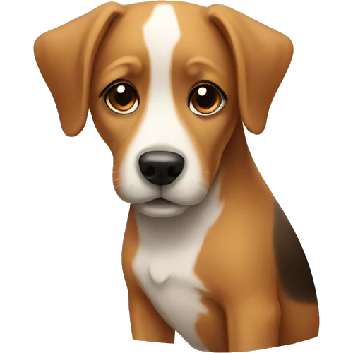 Dog with girl emoji