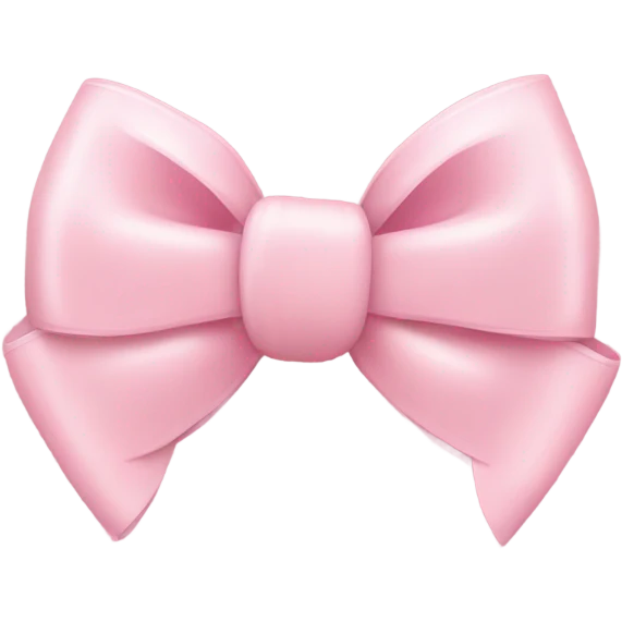light pink bow on light pink bow emoji